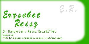 erzsebet reisz business card